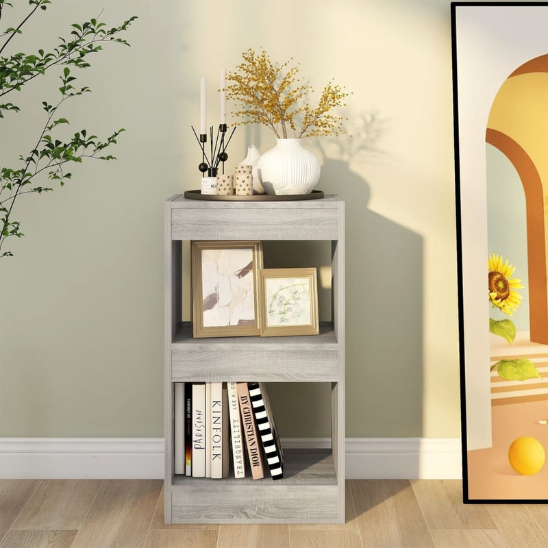 vidaXL szürke sonoma színű könyvszekrény/térelválasztó 80 x 30 x 87 cm