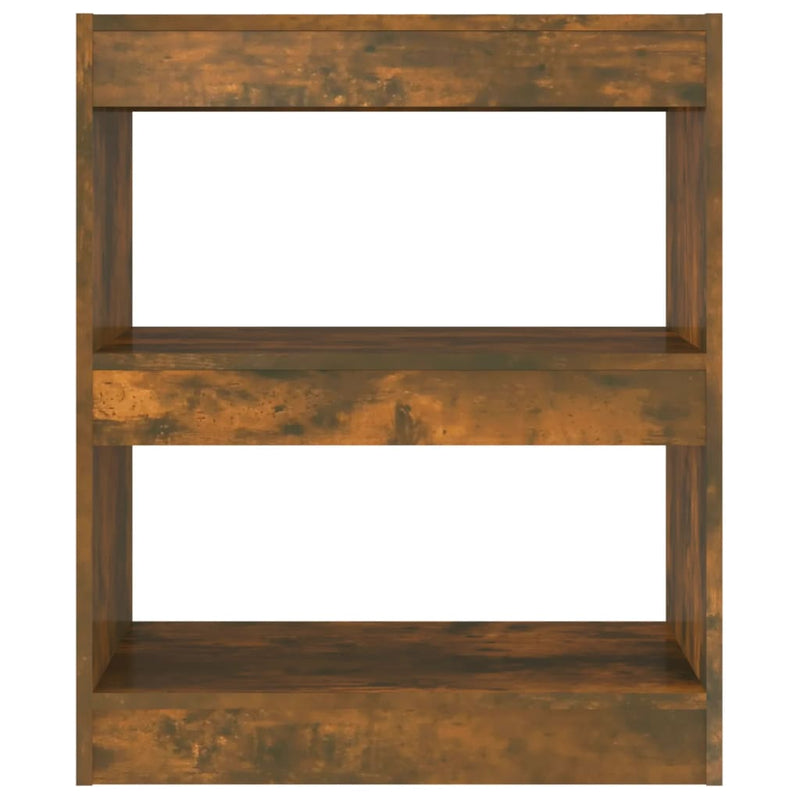 vidaXL füstös tölgy színű könyvszekrény/térelválasztó 60x30x72 cm
