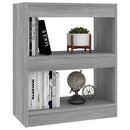 vidaXL szürke sonoma színű térelválasztó könyvszekrény 60 x 30 x 72 cm