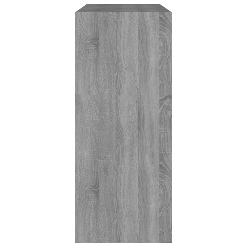 vidaXL szürke sonoma színű térelválasztó könyvszekrény 80x30x72 cm