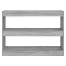 vidaXL szürke sonoma színű könyvszekrény/térelválasztó 100x30x72 cm