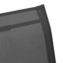 vidaXL 4 db fekete textilén rakásolható kerti szék