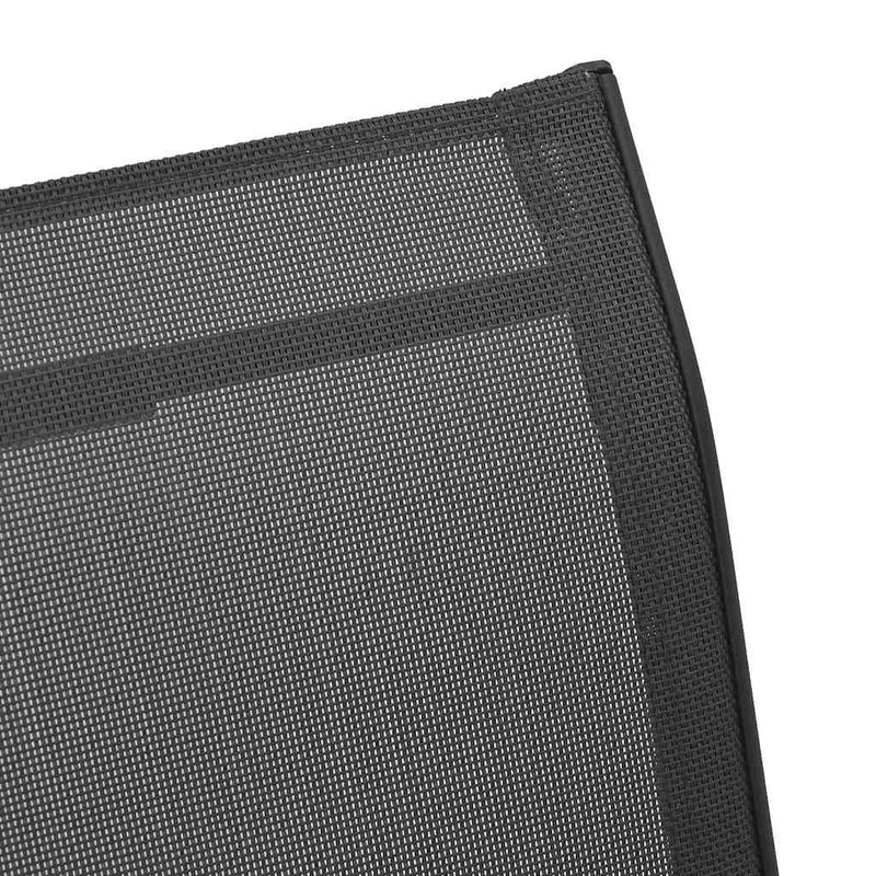 vidaXL 6 db fekete textilén rakásolható kerti szék