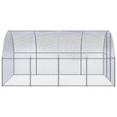 vidaXL kültéri horganyzott acél tyúkól 3 x 4 x 2 m