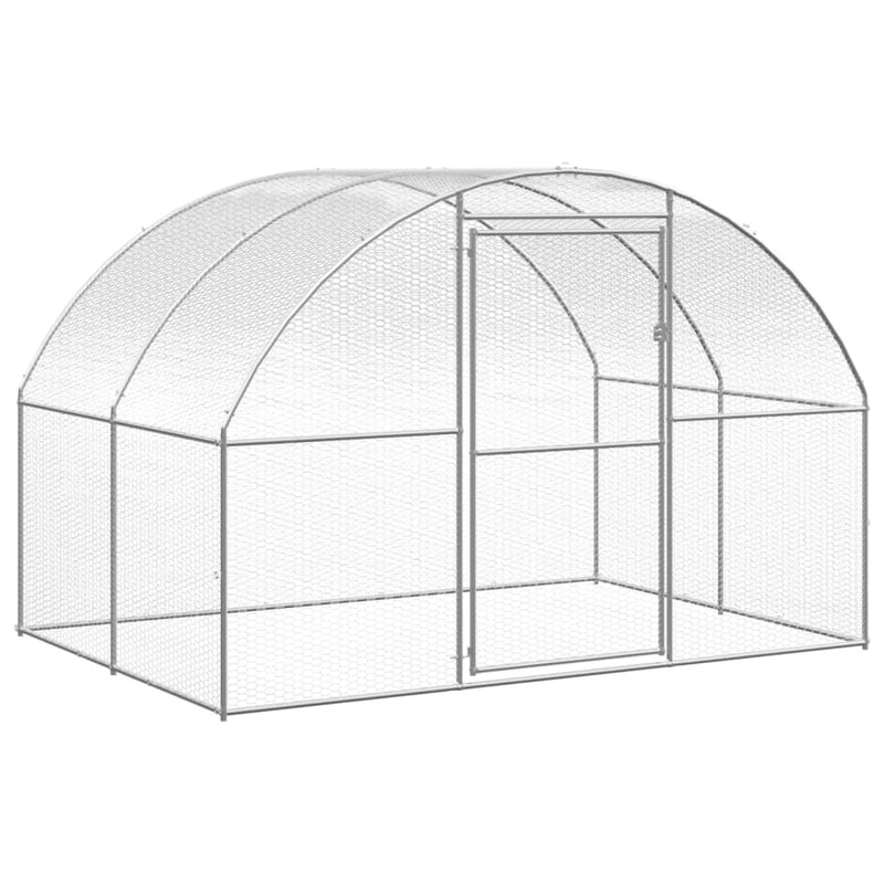 vidaXL kültéri horganyzott acél tyúkól 3 x 8 x 2 m