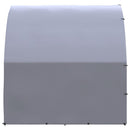 vidaXL kültéri horganyzott acél tyúkól 3 x 8 x 2 m