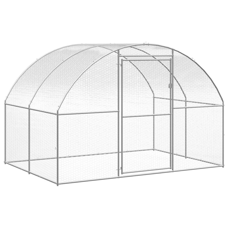 vidaXL kültéri horganyzott acél tyúkól 3 x 8 x 2 m