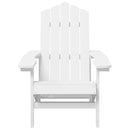 vidaXL 2 db fehér HDPE kerti adirondack szék