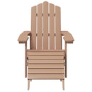 vidaXL 2 db barna HDPE kerti adirondack szék lábtartóval