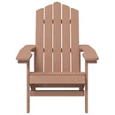 vidaXL barna HDPE kerti adirondack székek asztallal