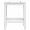 vidaXL fehér HDPE kerti adirondack szék lábtartóval és asztallal