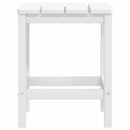 vidaXL fehér HDPE kerti adirondack székek lábtartóval és asztallal
