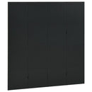 vidaXL 2 db fekete acél 4-paneles térelválasztó 160 x 180 cm