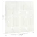 vidaXL 2 db fehér acél 4-paneles térelválasztó 160 x 180 cm