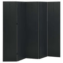 vidaXL 2 db fekete acél 5-paneles térelválasztó 200 x 180 cm