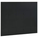 vidaXL 2 db fekete acél 5-paneles térelválasztó 200 x 180 cm