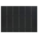 vidaXL 2 db fekete acél 6-paneles térelválasztó 240 x 180 cm