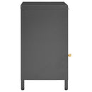 vidaXL 2 db antracitszürke acél és üveg éjjeliszekrény 40x30x54,5 cm