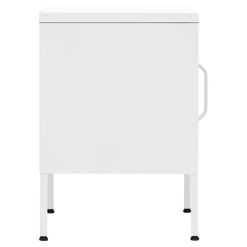 vidaXL 2 db fehér acél éjjeliszekrény 35 x 35 x 51 cm