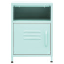 vidaXL 2 db menta acél éjjeliszekrény 35 x 35 x 51 cm