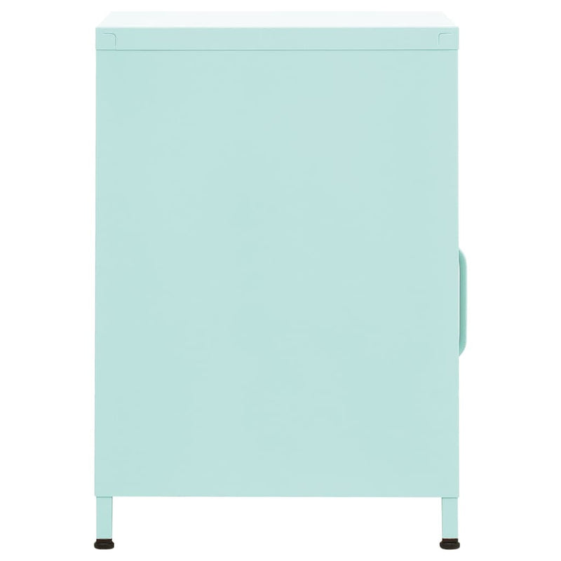 vidaXL 2 db menta acél éjjeliszekrény 35 x 35 x 51 cm