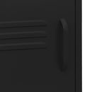 vidaXL 2 db fekete acél éjjeliszekrény 35 x 35 x 51 cm