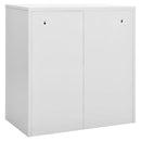 vidaXL 2 db világosszürke acél zárható szekrény 90 x 45 x 92,5 cm
