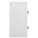 vidaXL 2 db világosszürke-piros acél zárható szekrény 90x45x92,5 cm