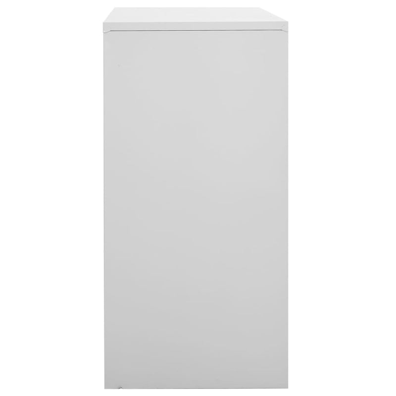 vidaXL 5 db világosszürke acél zárható szekrény 90 x 45 x 92,5 cm