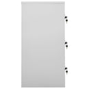 vidaXL 2 db világosszürke-piros acél zárható szekrény 90x45x92,5cm