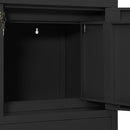 vidaXL antracitszürke acél irodai szekrény ültetőládával 90x40x125 cm
