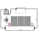 vidaXL 3 db ívelt napelemes medencefűtő panel 110 x 65 cm