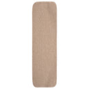 vidaXL 15 db bézs négyszögű csúszásmentes lépcsőszőnyeg 75 x 20 cm