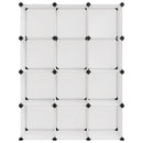 vidaXL átlátszó polipropilén tárolókocka 12 db kockával