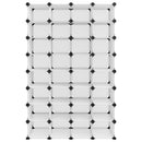 vidaXL átlátszó polipropilén cipőtartó 93 x 36,5 x 140 cm