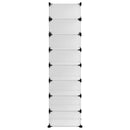vidaXL átlátszó polipropilén cipőtartó 93 x 36,5 x 140 cm