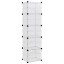 vidaXL átlátszó polipropilén cipőtartó 44 x 31,5 x 153,5 cm