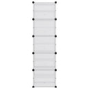 vidaXL átlátszó polipropilén cipőtartó 44 x 31,5 x 153,5 cm