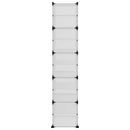 vidaXL átlátszó polipropilén cipőtartó 44 x 31,5 x 153,5 cm