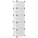 vidaXL átlátszó polipropilén cipőtartó 44 x 31,5 x 153,5 cm