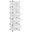 vidaXL átlátszó polipropilén cipőtartó 44 x 31,5 x 153,5 cm