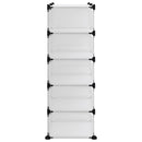 vidaXL átlátszó polipropilén cipőtartó 84x32x88,5 cm