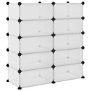vidaXL átlátszó polipropilén cipőtartó 84x32x88,5 cm