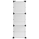 vidaXL átlátszó polipropilén cipőtartó 84 x 31,5 x 93 cm