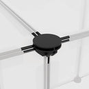 vidaXL átlátszó polipropilén és acél kisállatketrec 143 x 107 x 93 cm