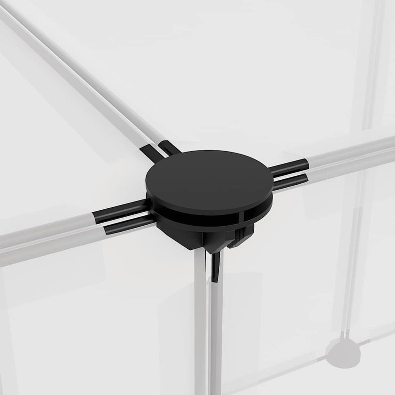 vidaXL átlátszó polipropilén és acél kisállatketrec 143 x 107 x 93 cm