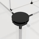 vidaXL átlátszó polipropilén és acél kisállatketrec 144 x 74 x 46,5 cm