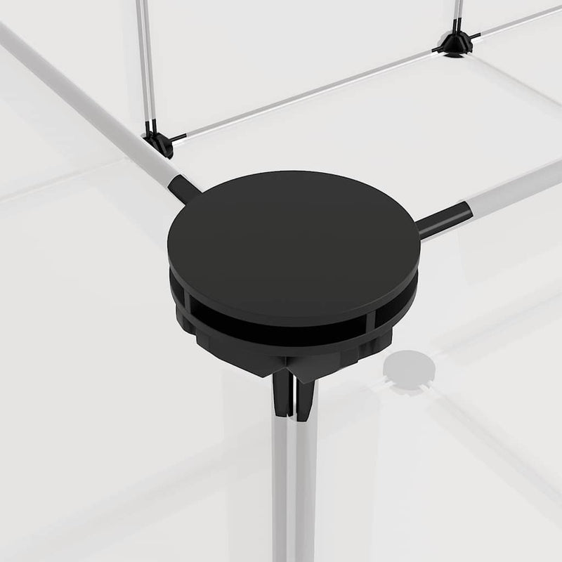 vidaXL átlátszó polipropilén és acél kisállatketrec 144 x 74 x 46,5 cm