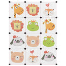 vidaXL rózsaszín polipropilén tárolókocka gyerekeknek 12 kockával