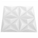 vidaXL 24 darab origami fehér 3D fali panel 50 x 50 cm 6 m²